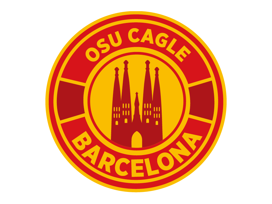 OSU CAGLE program button featuring Barcelona. 