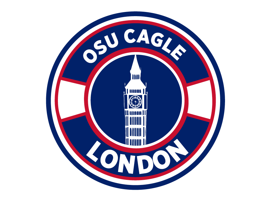 OSU CAGLE program button featuring London. 