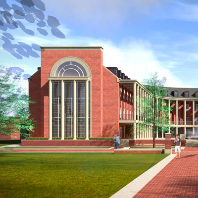 Render of the new business building
