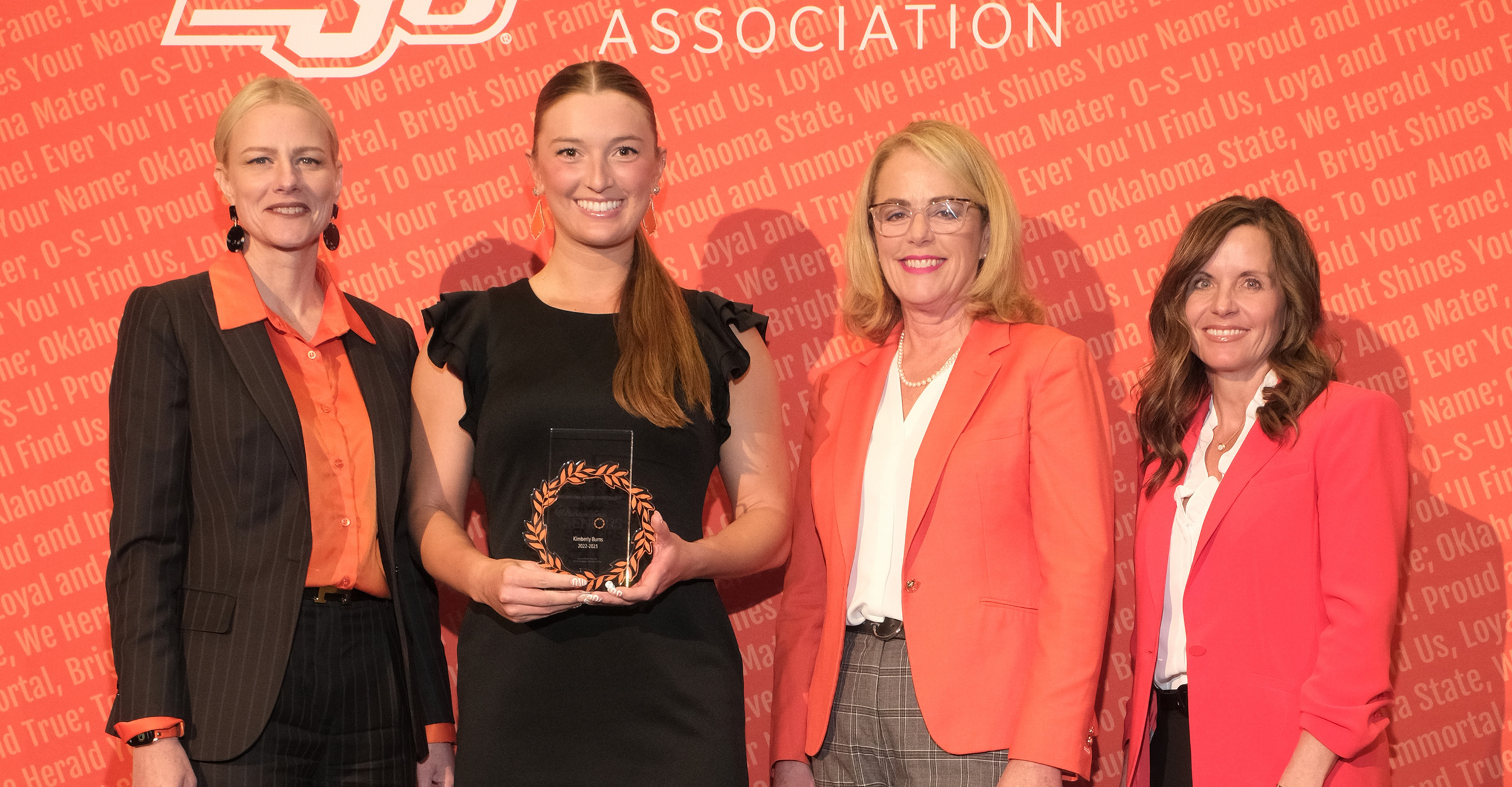 Kimberly Burns at the OSU Alumni Association Outstanding Seniors banquet. Kimberly Burns at the OSU Alumni Association Outstanding Seniors banquet.