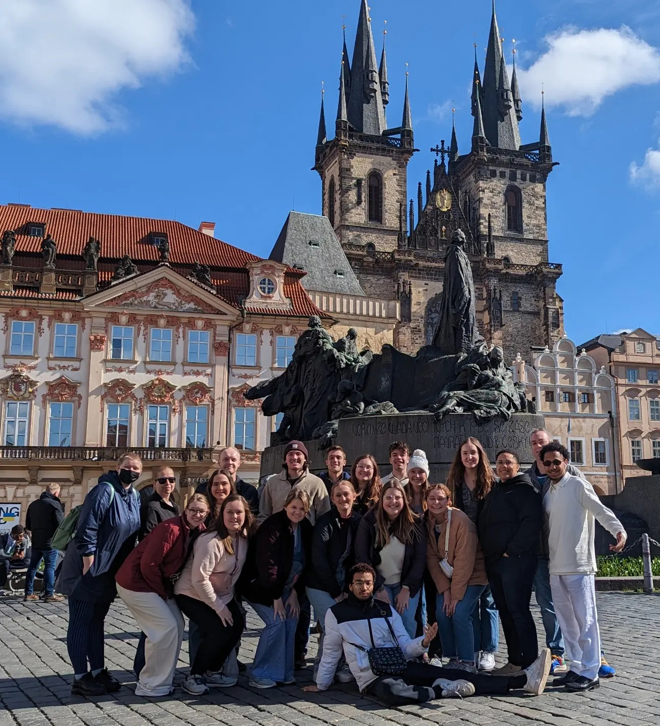 Cagle students Prague
