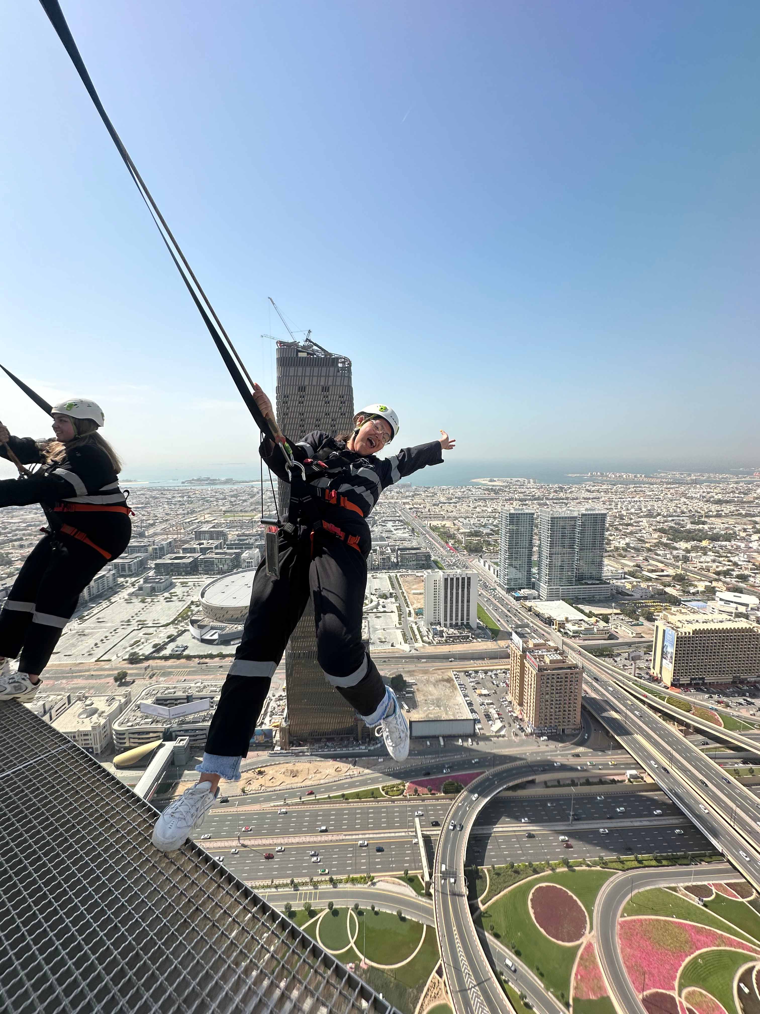 Student skydiving in Dubai