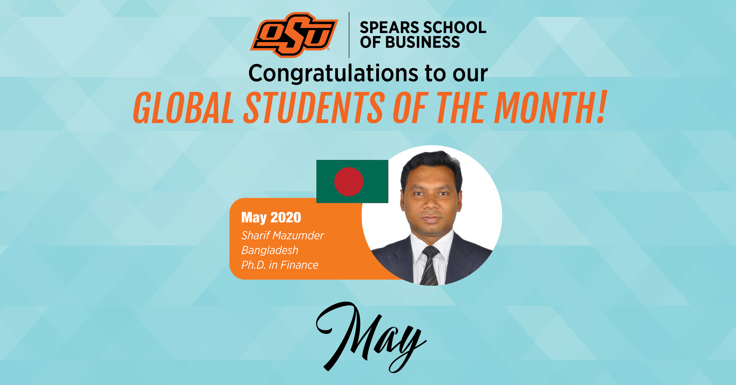 Congratulations to our Global Students of the Month!