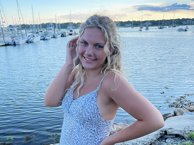 Camden Grizzle in her hometown of East Lyme, Connecticut
