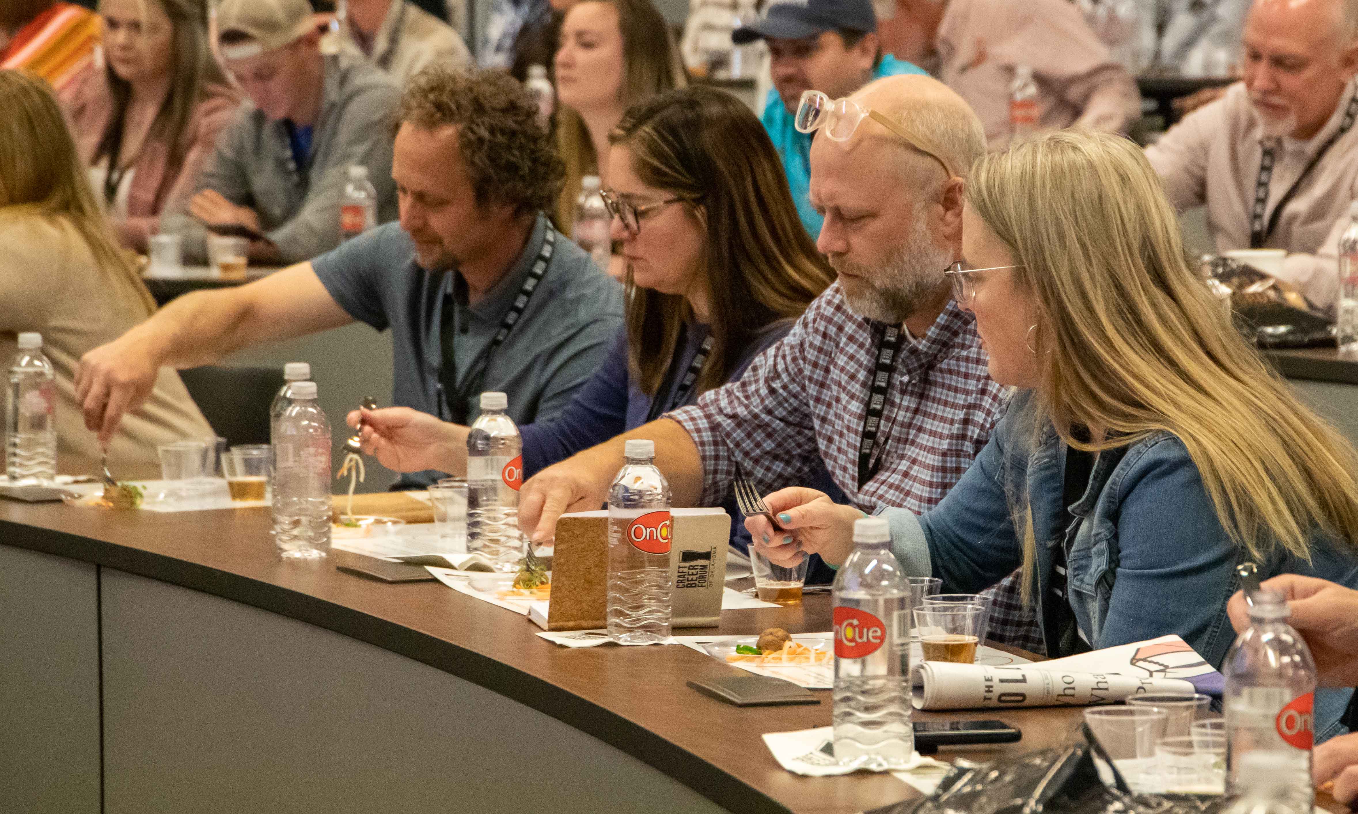 Snacking at beer forum