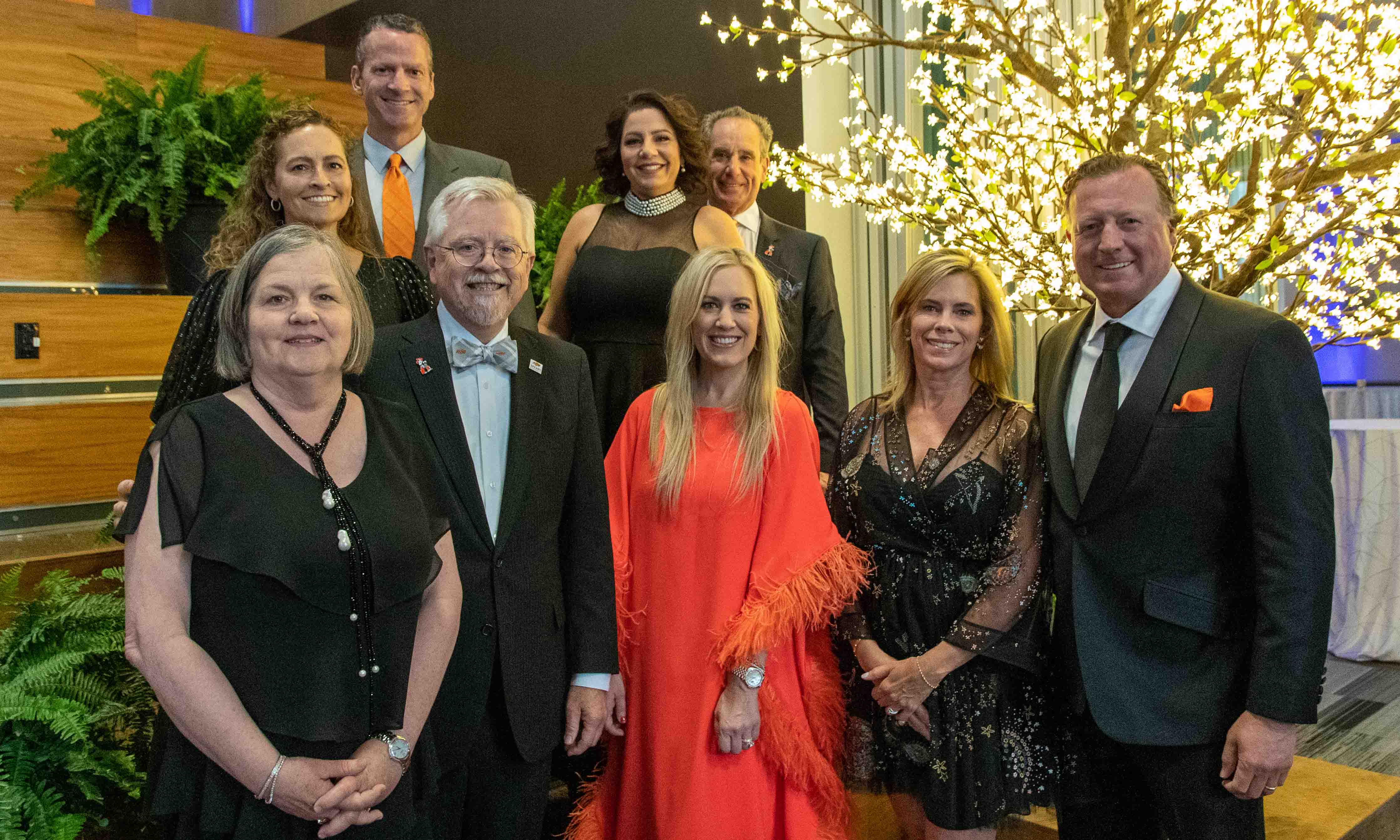 Dean Eastman posed with donors.